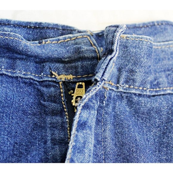 Tracer Woman Denim Jean Skirt  Side Pockets A Line Country Western Prairie Rodeo - Picture 5 of 7